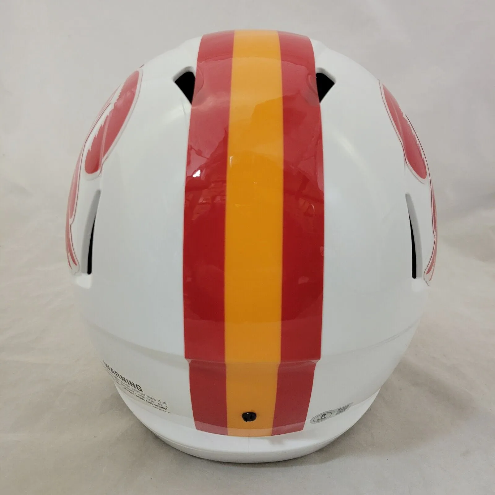 BAKER MAYFIELD SIGNED TAMPA BAY BUCCANEERS F/S THROWBACK SPEED REP HELMET BAS QR