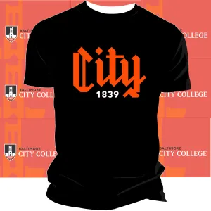 BALTIMORE CITY COLLEGE | COLLEGE LOGO Black Unisex Tee (DK)