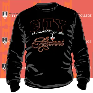 BALTIMORE CITY COLLEGE | FANCY ALUMNI Black Unisex Sweatshirt (DK)