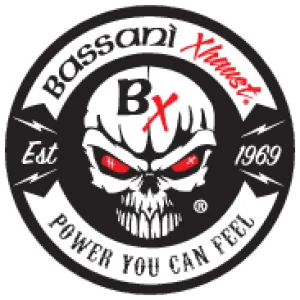 Bassani Manufacturing 11525A True Dual Down Under Headpipe with Heat Shield - Black