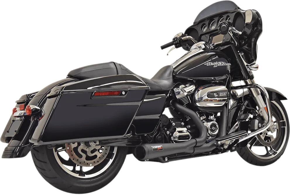 Bassani Manufacturing 1F42SS Short Road Rage 2-Into-1 Exhaust System - Stainless Steel