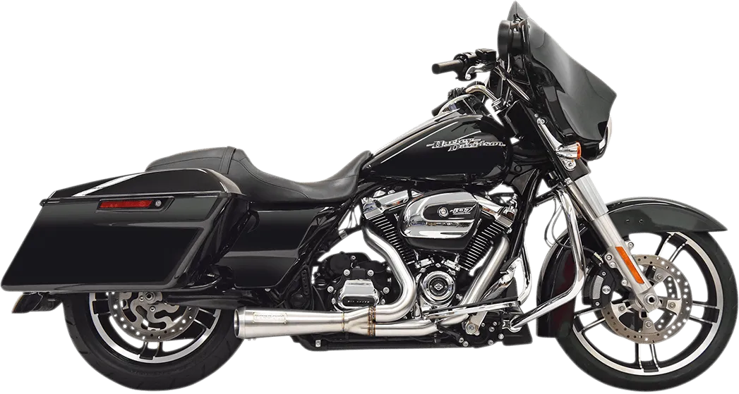 Bassani Manufacturing 1F42SS Short Road Rage 2-Into-1 Exhaust System - Stainless Steel