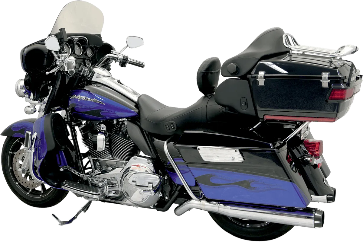 Bassani Manufacturing FLH-757B B4 Straight Exhaust System - Black Ceramic