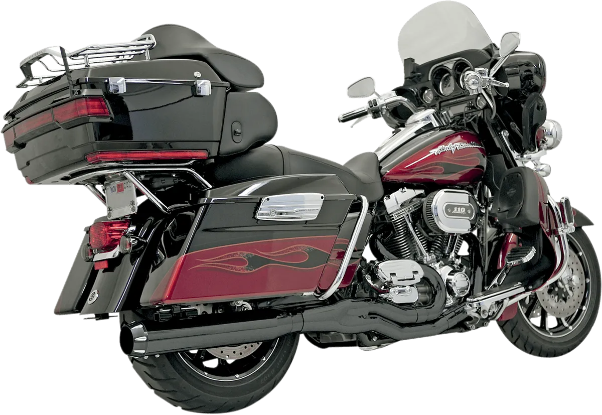 Bassani Manufacturing FLH-757B B4 Straight Exhaust System - Black Ceramic