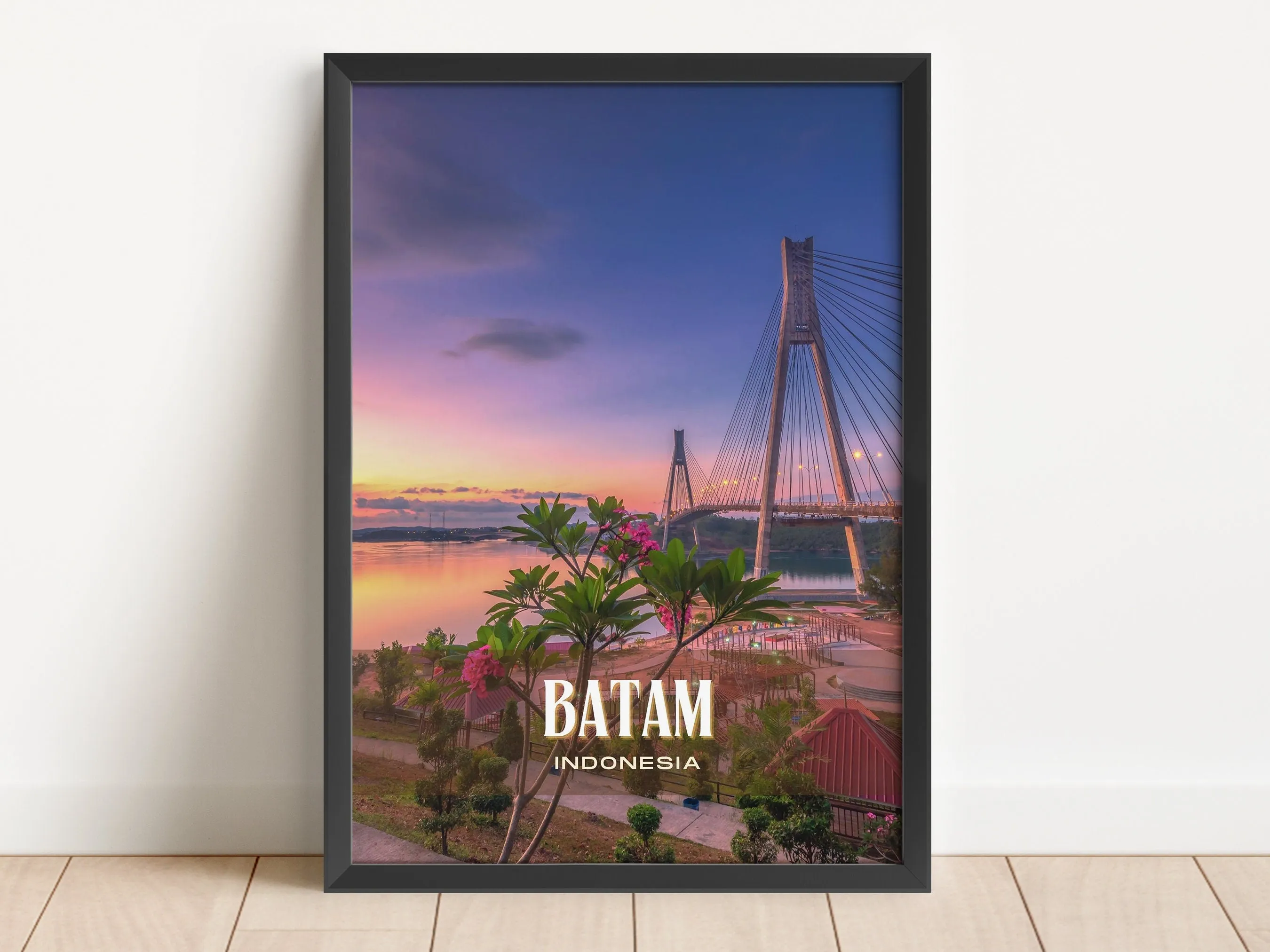 Batam Retro Wall Art, Indonesia
