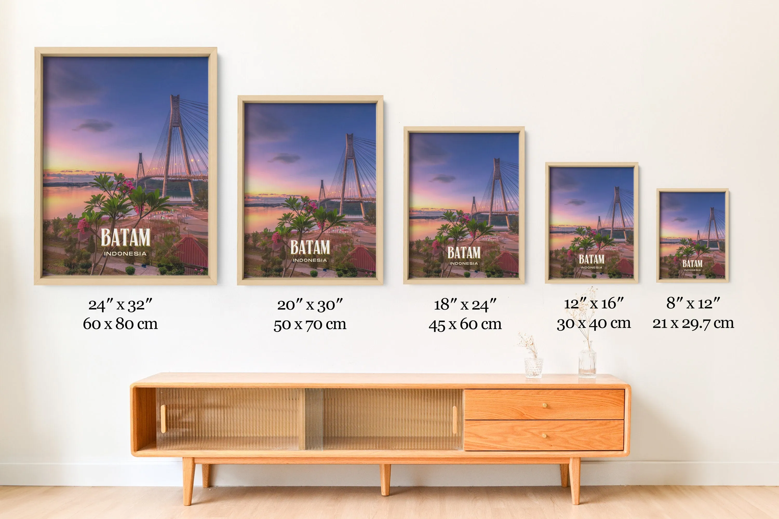 Batam Retro Wall Art, Indonesia