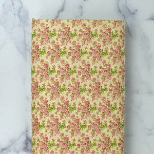 Bespoke Blooms by Brenda Riddle Acorn Quilts - Pink Hydrangea on Sprout Yellow Color Background