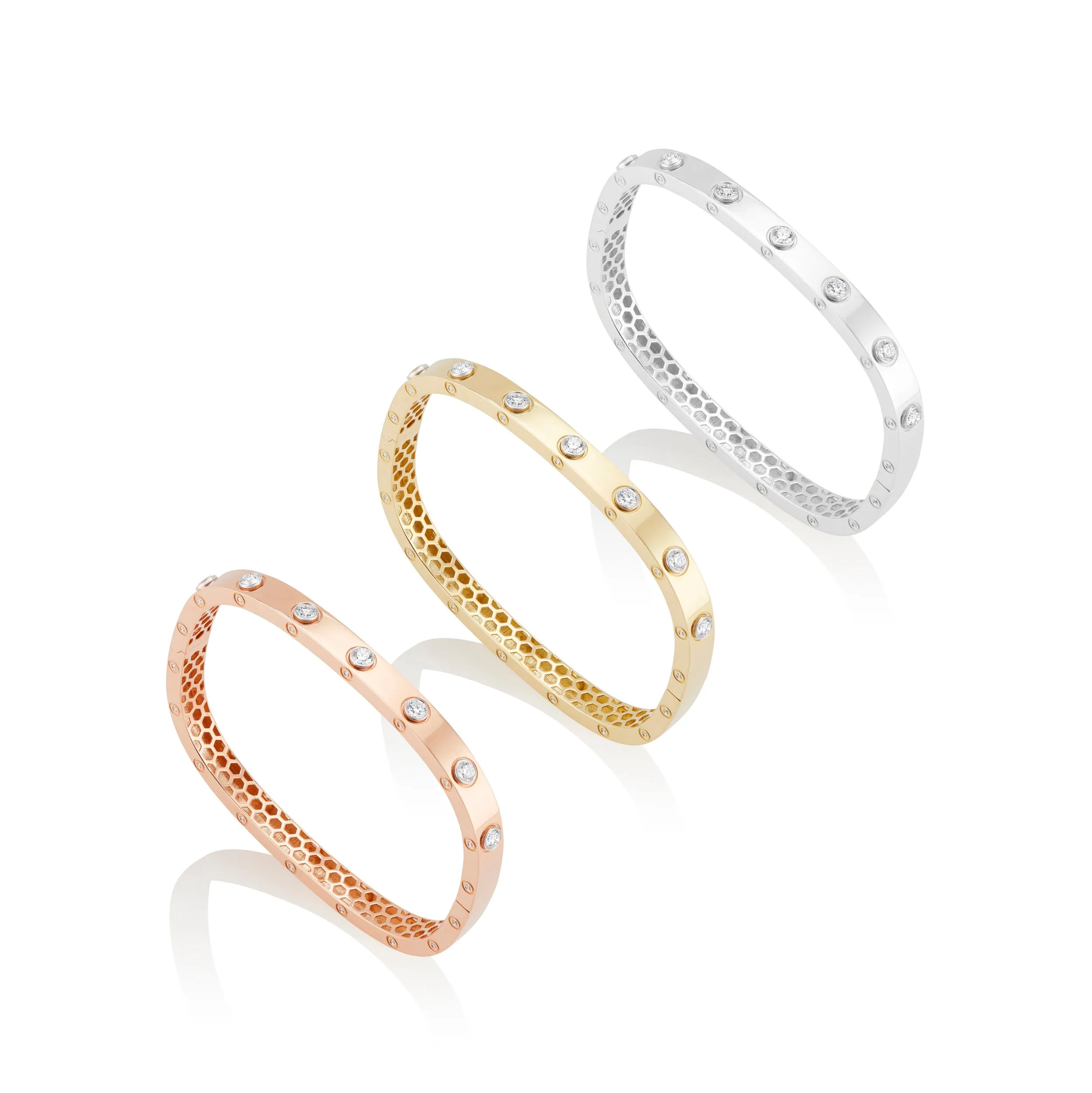 Bezel Set Diamond Bangle