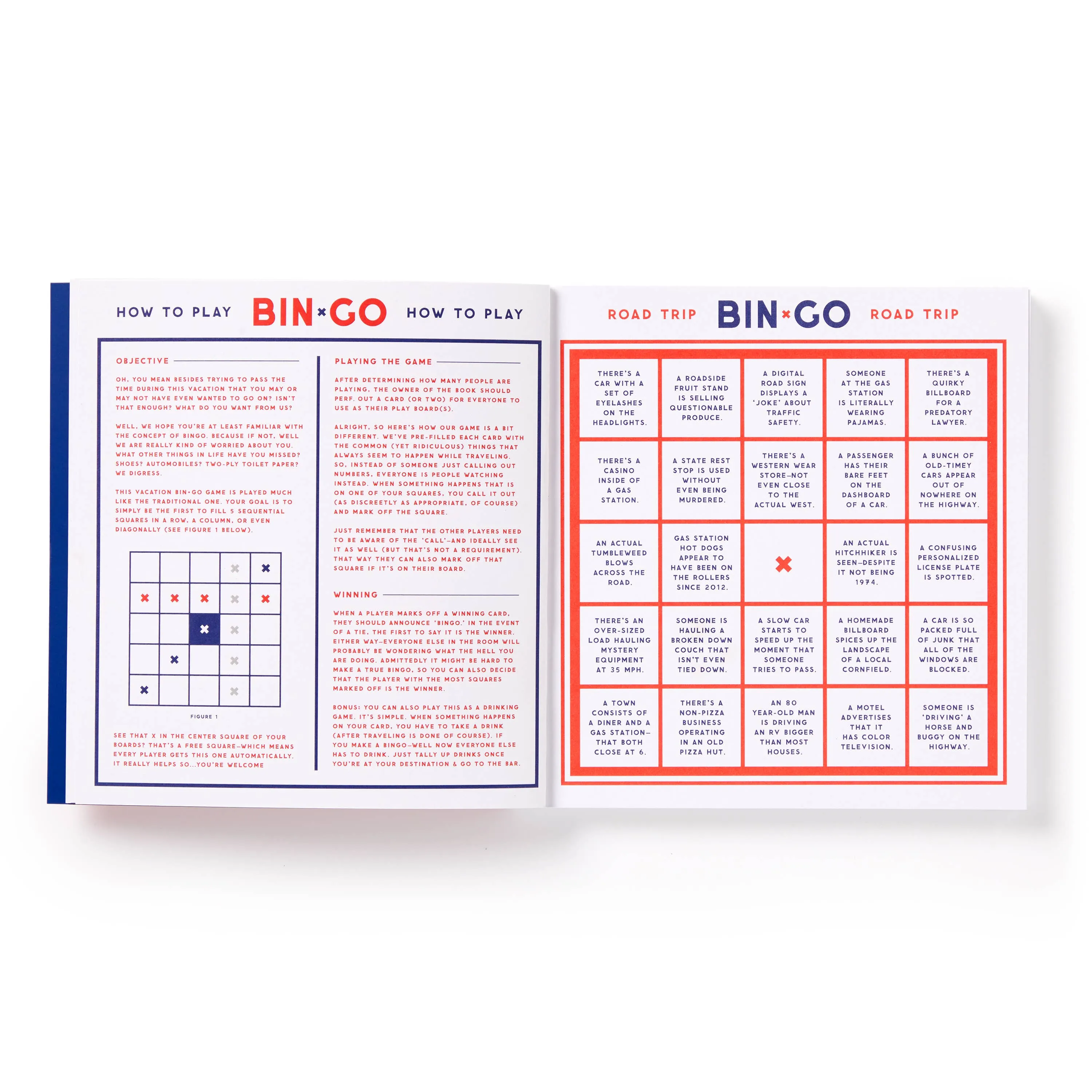 Bin-Go Survive a Vacation Bingo Cards