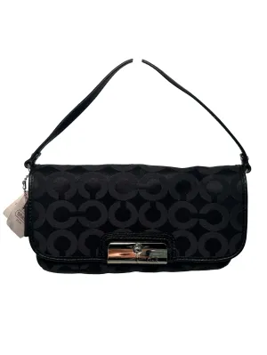 Black Nylon Coach Clutch