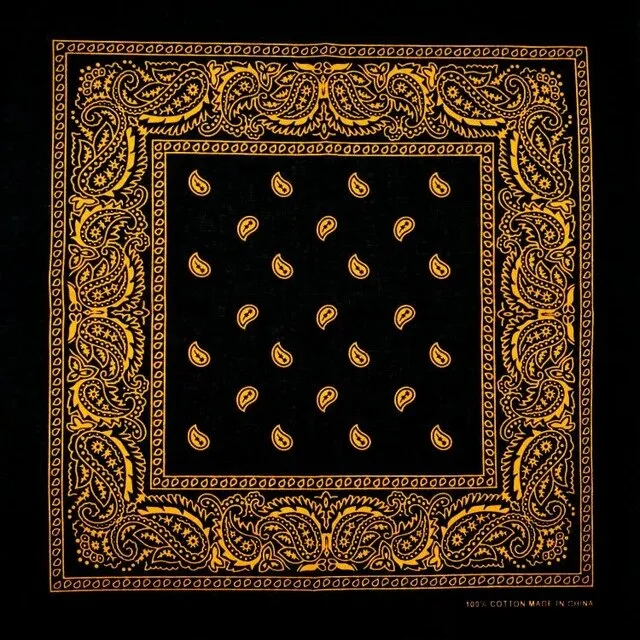 Black Orange Bandana