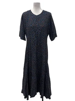 Black Printed Maxi Dress