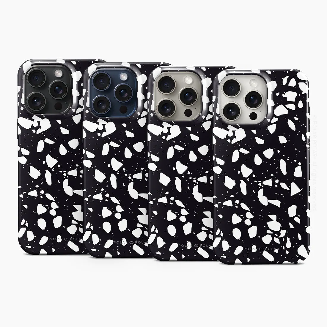 Black Rocky Road Terrazzo - iPhone 15 Pro Max Case