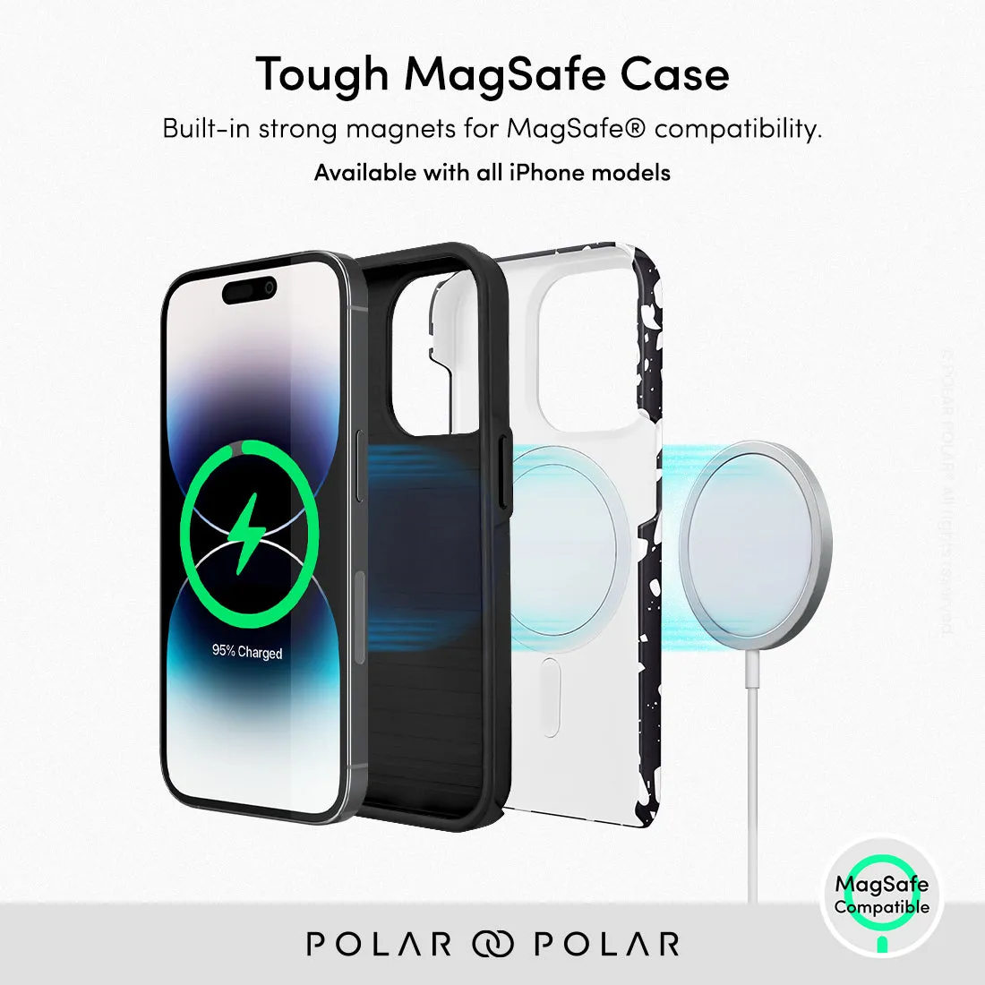 Black Rocky Road Terrazzo - iPhone 15 Pro Max Case