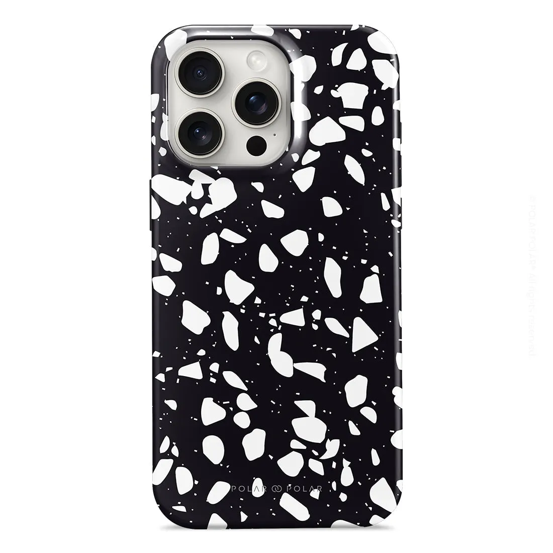 Black Rocky Road Terrazzo - iPhone 15 Pro Max Case