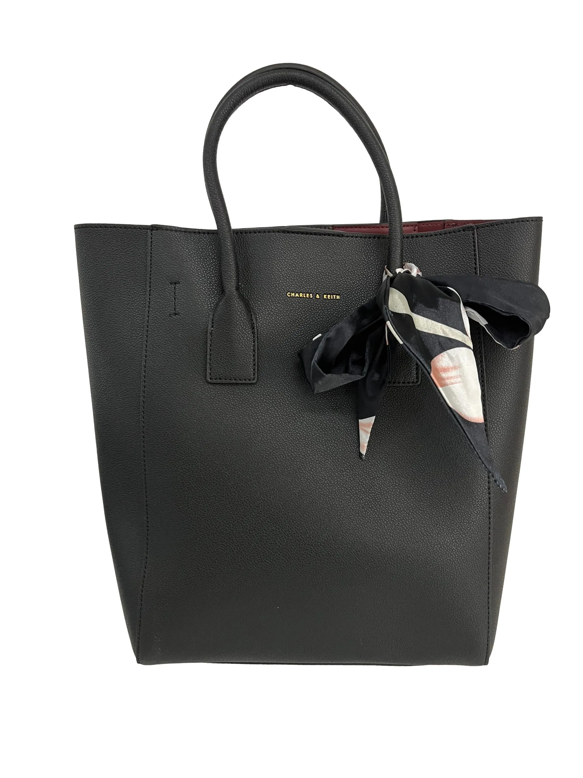 Black Scarf Tote Bag