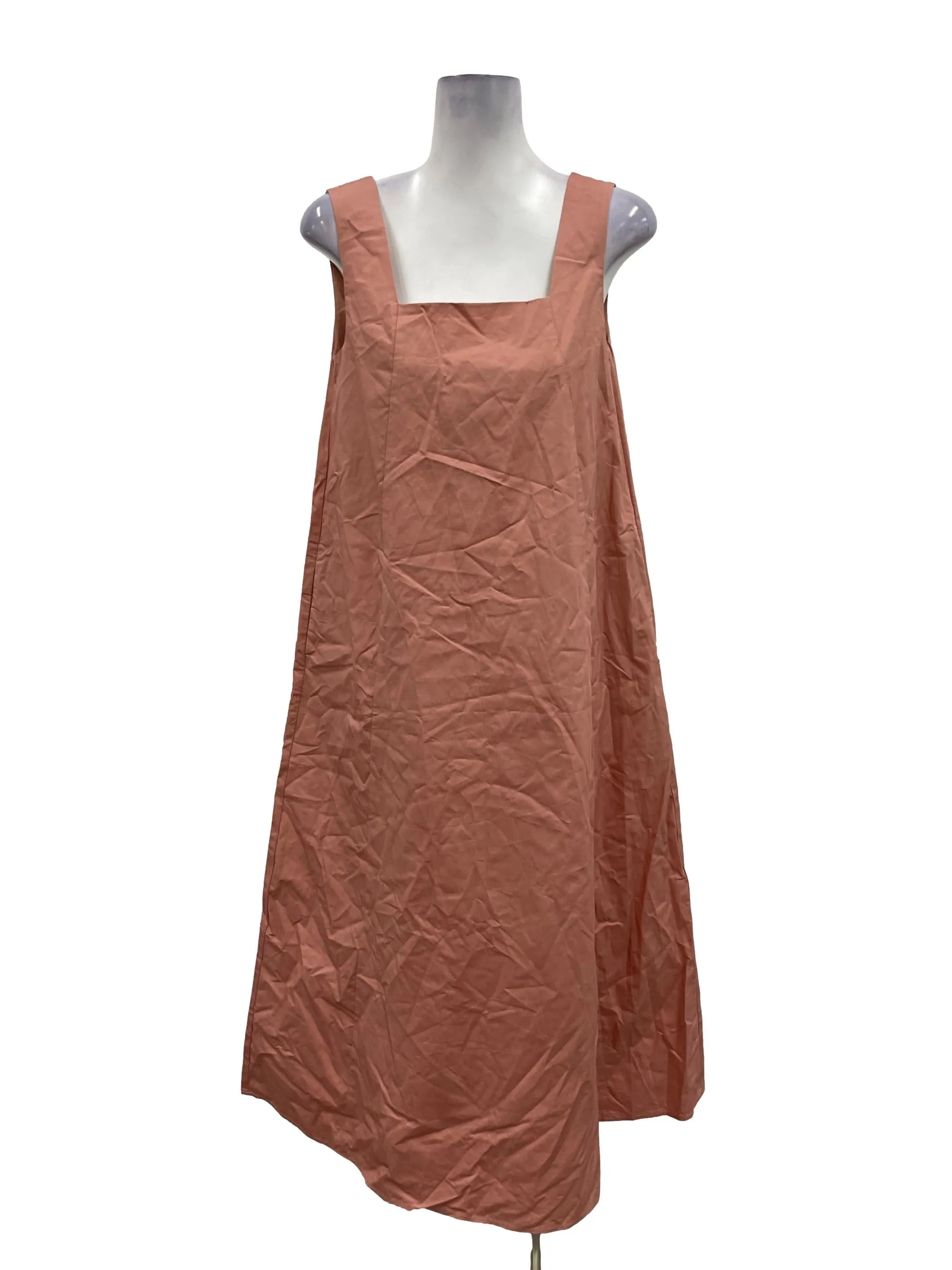 Blush Pink Square Neck Sleeveless Maxi Dress OSN