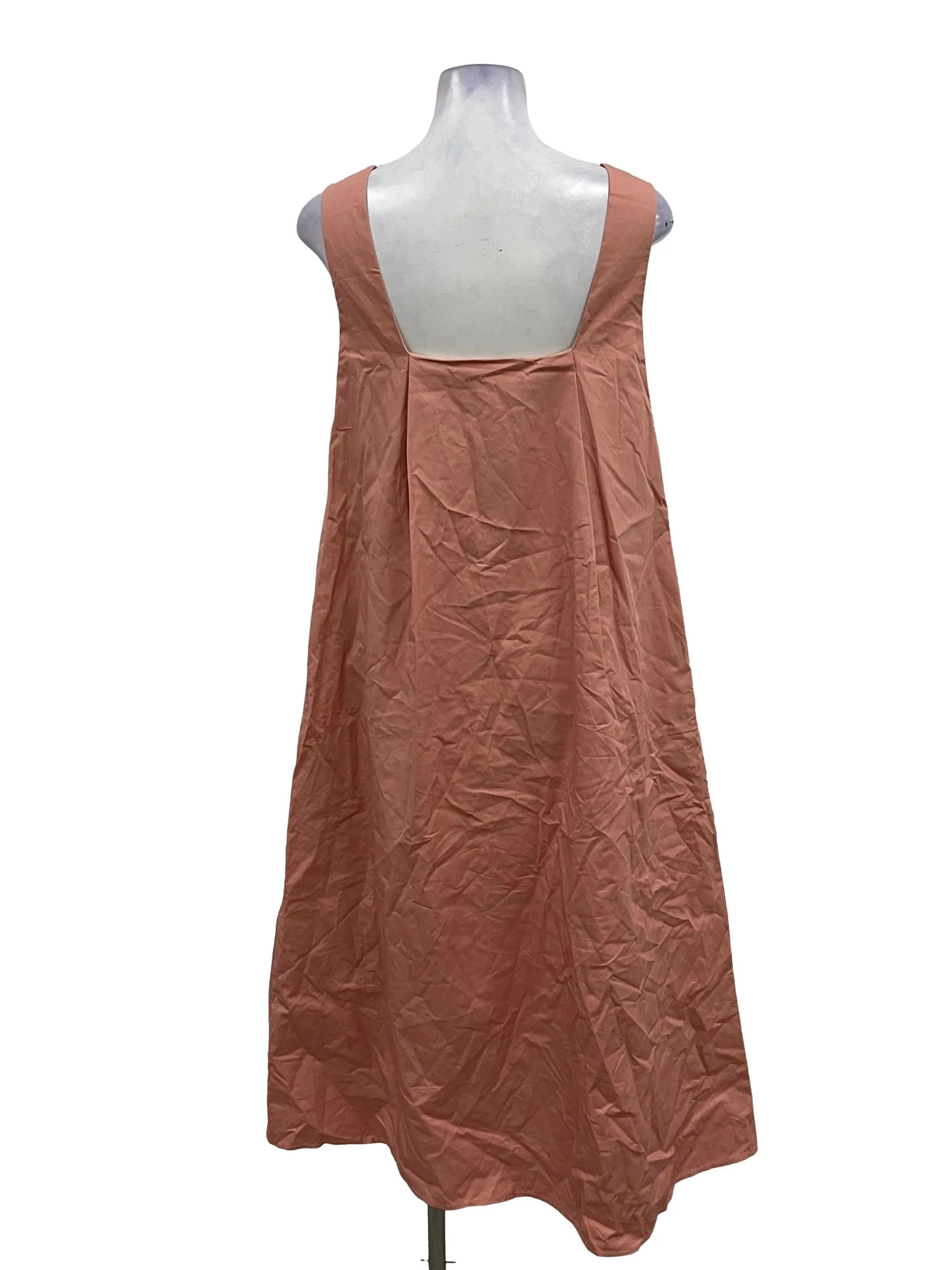 Blush Pink Square Neck Sleeveless Maxi Dress OSN