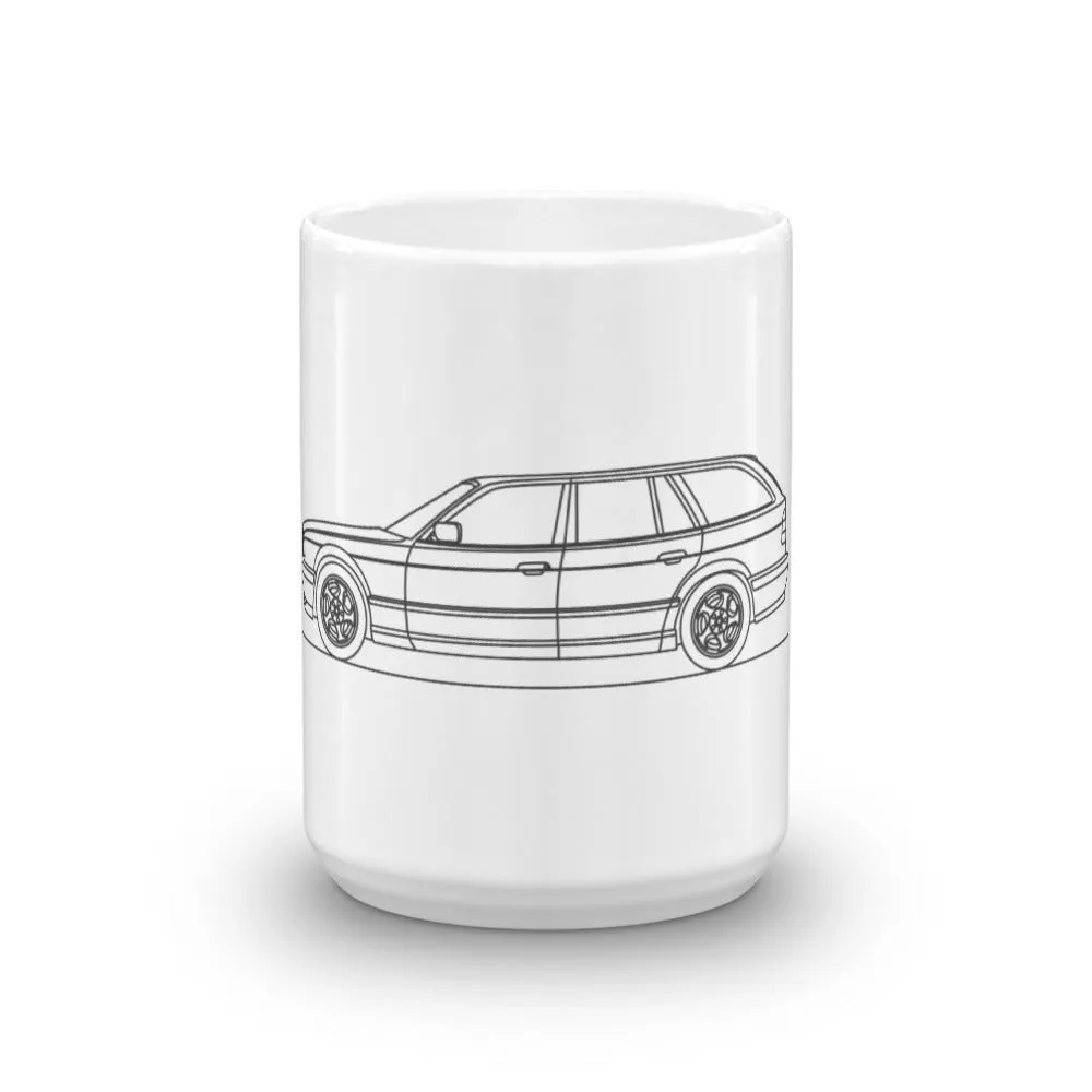 BMW E34 M5 Touring Outline Mug
