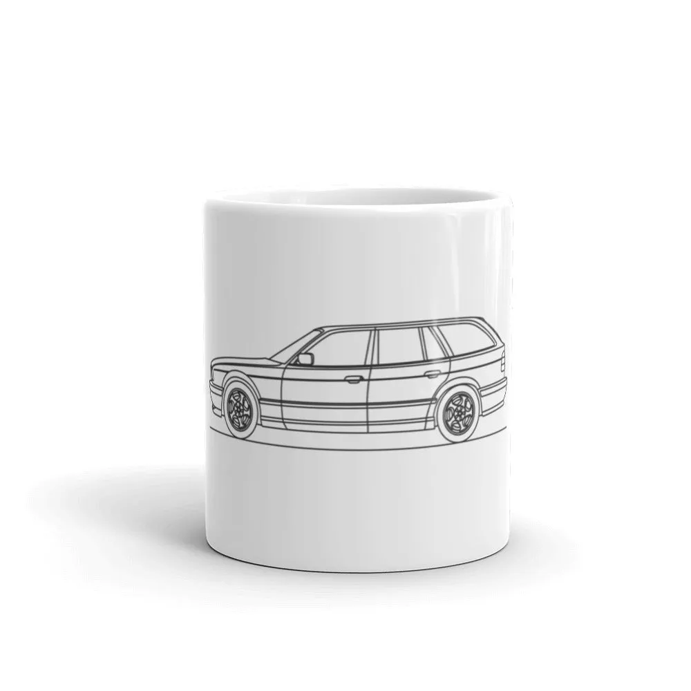 BMW E34 M5 Touring Outline Mug