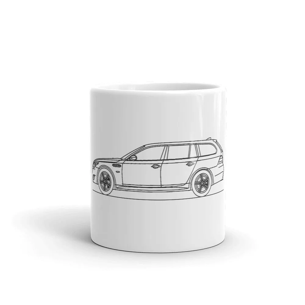 BMW E61 M5 Touring Silhouette Mug