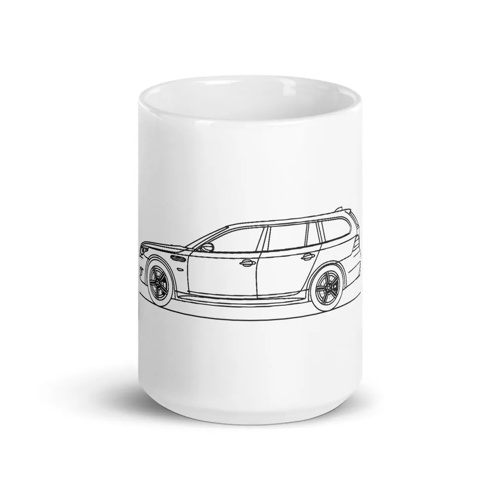 BMW E61 M5 Touring Silhouette Mug