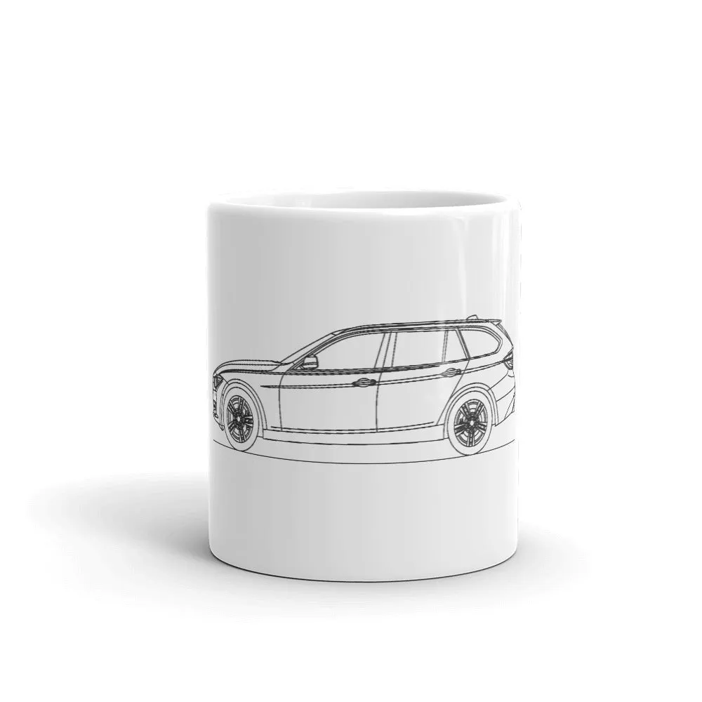 BMW F31 328i Touring silhouette Mug