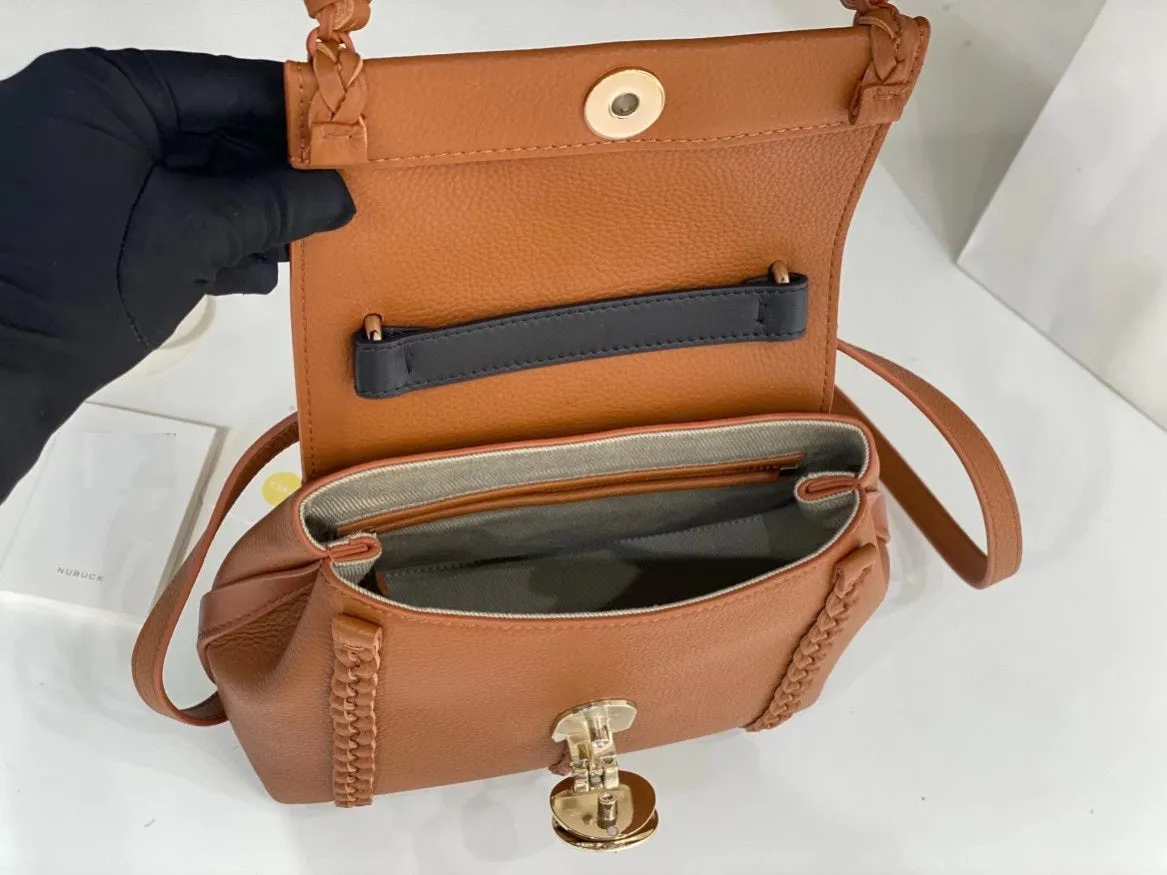 Braided Leather Shoulder Bag