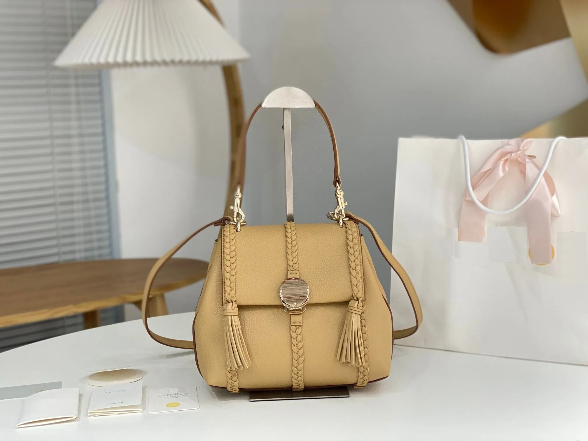Braided Leather Shoulder Bag