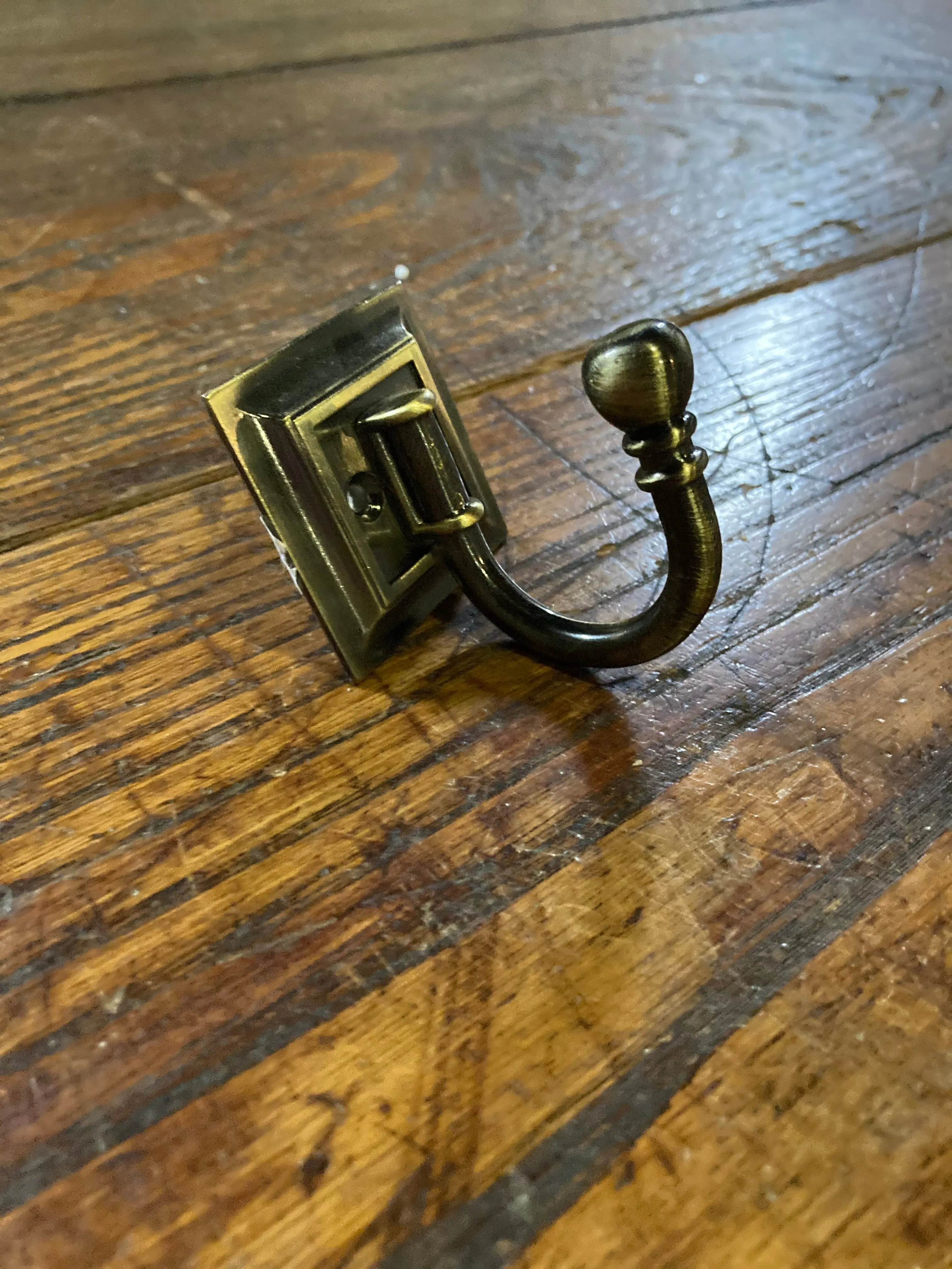 Brass Single Architectural Hook