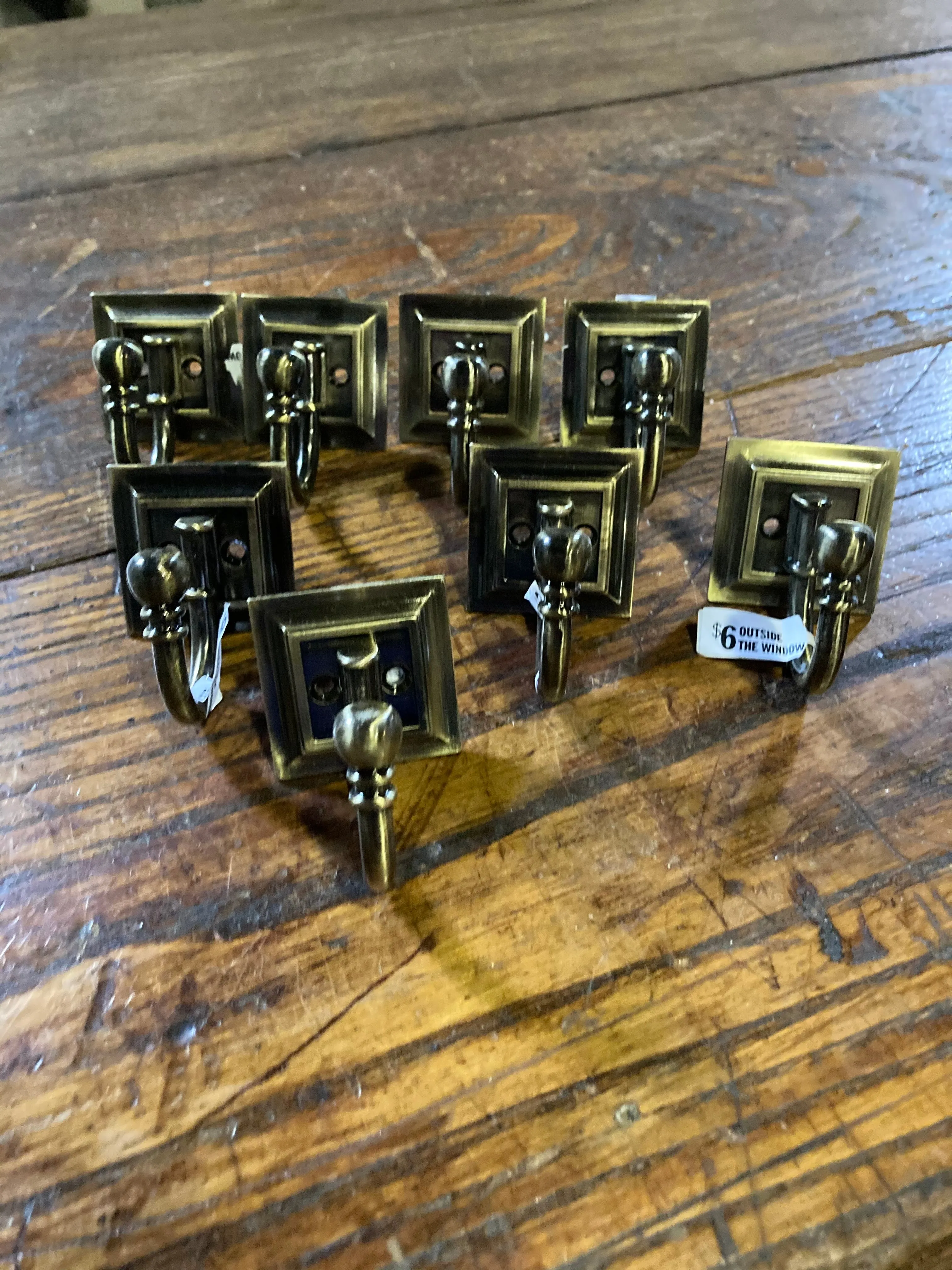 Brass Single Architectural Hook