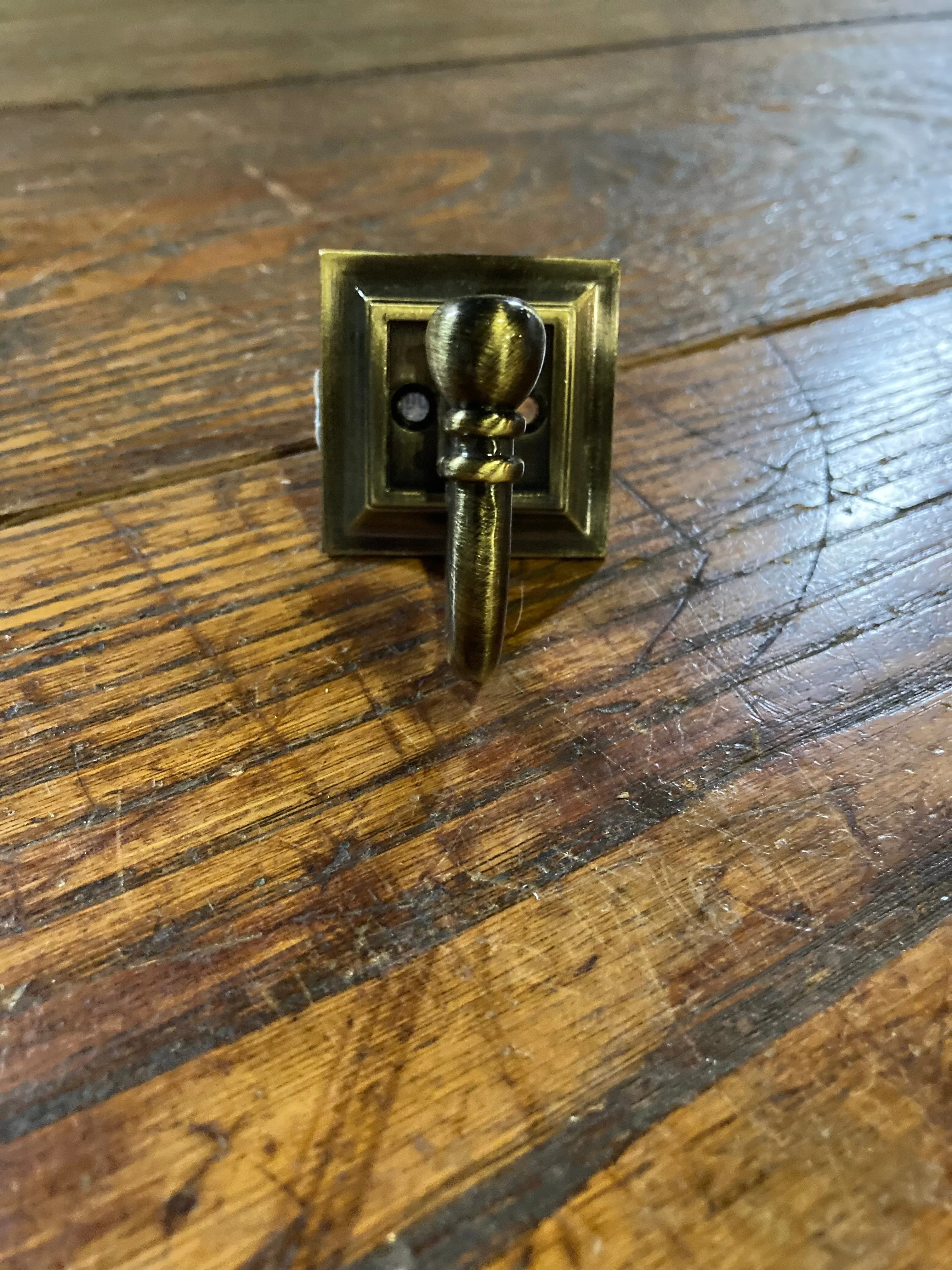Brass Single Architectural Hook