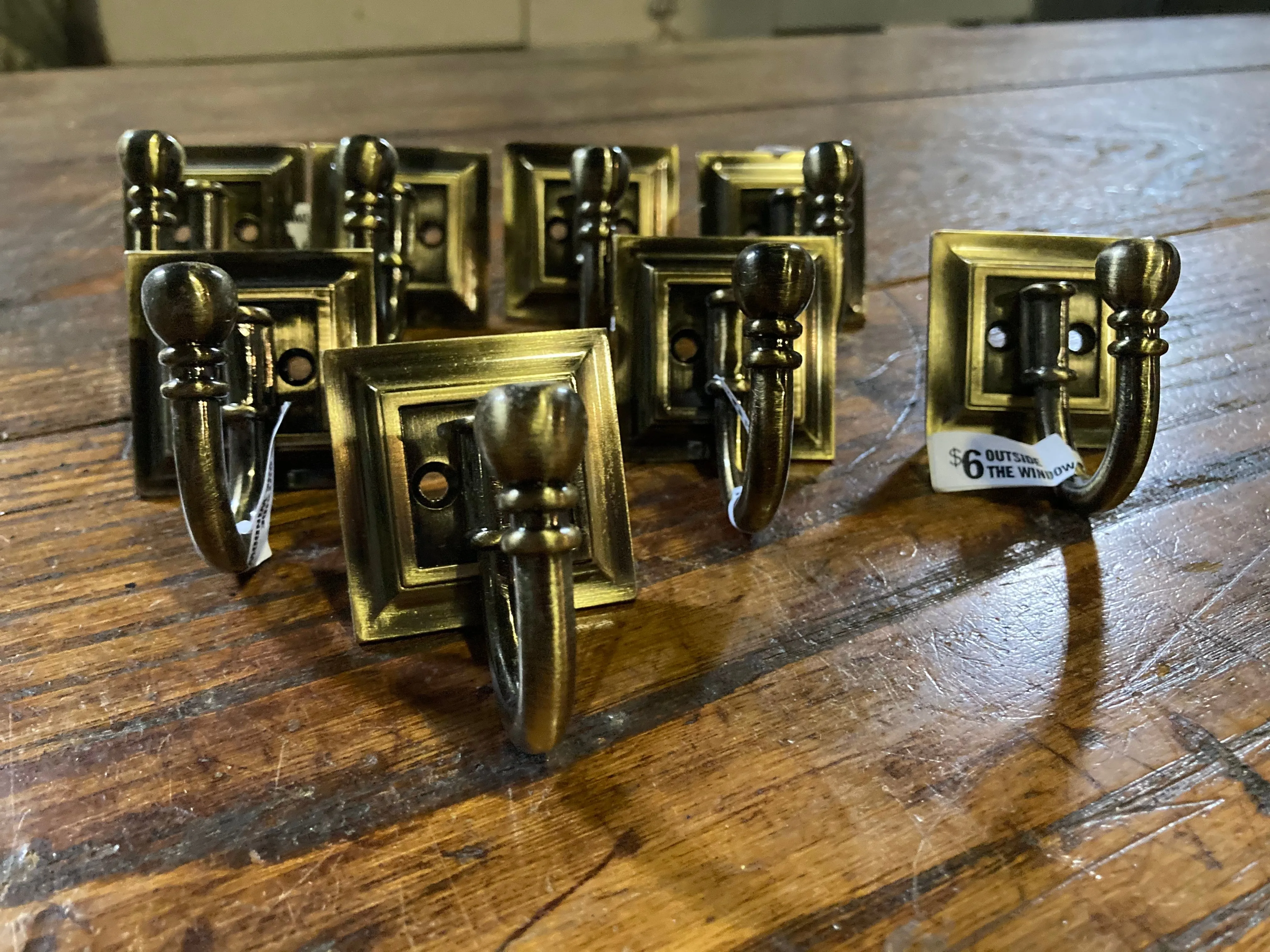 Brass Single Architectural Hook