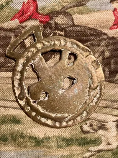 Brasses Vintage Horse Brass Fox Hunter Taking a Hedge
