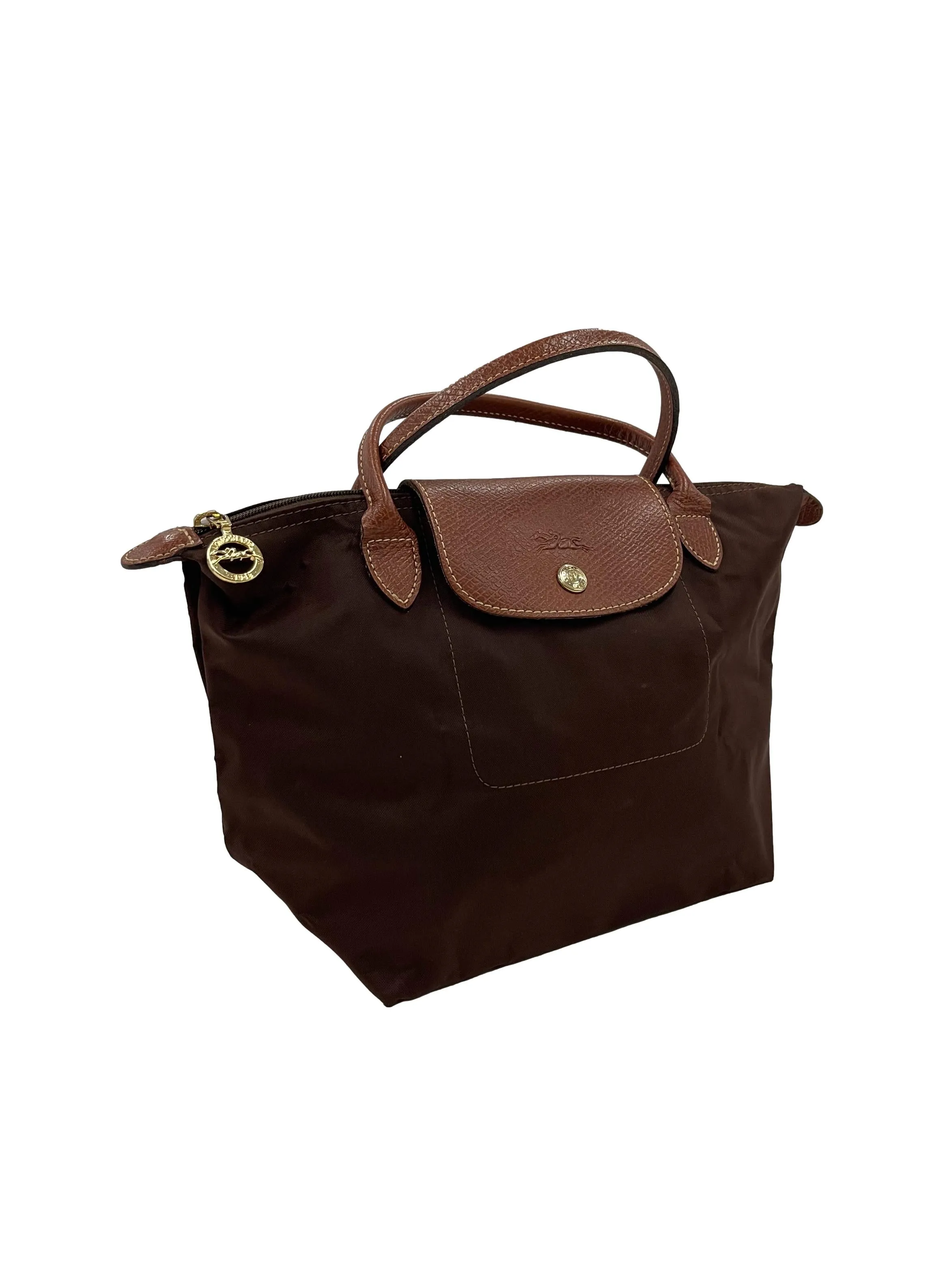 Brown Le Pliage Mini Bag