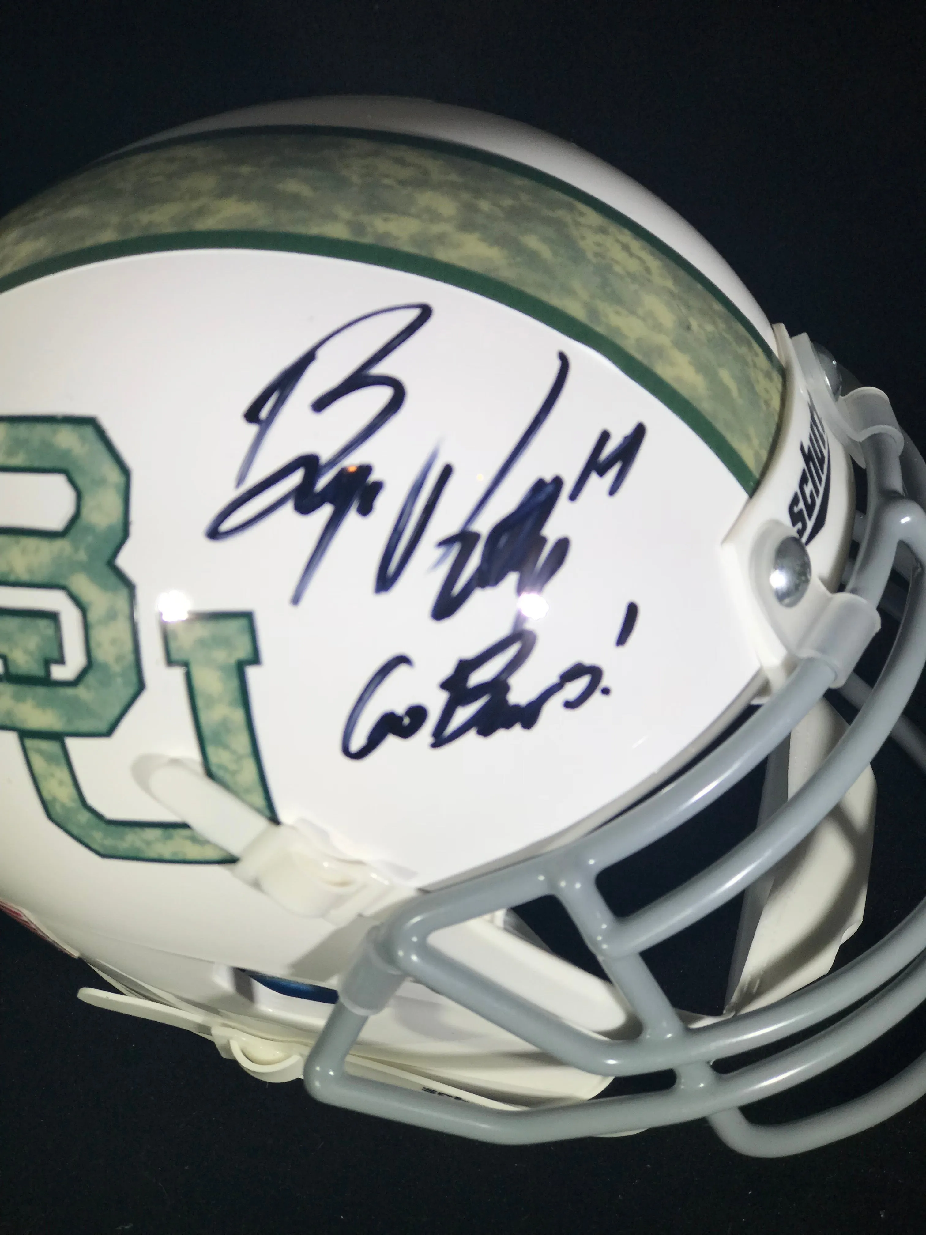 Bryce Petty Signed Baylor Bears Mini Helmet