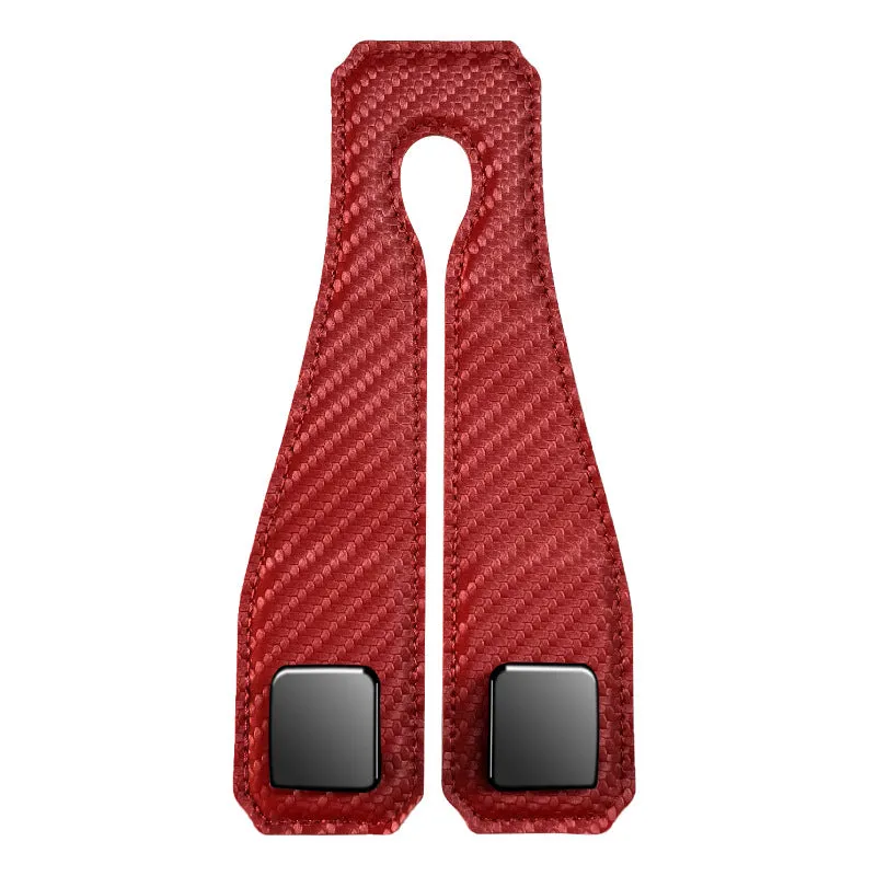Car Back Seat Storage Carbon Fiber Hook Double Hook Holder Phone Holder