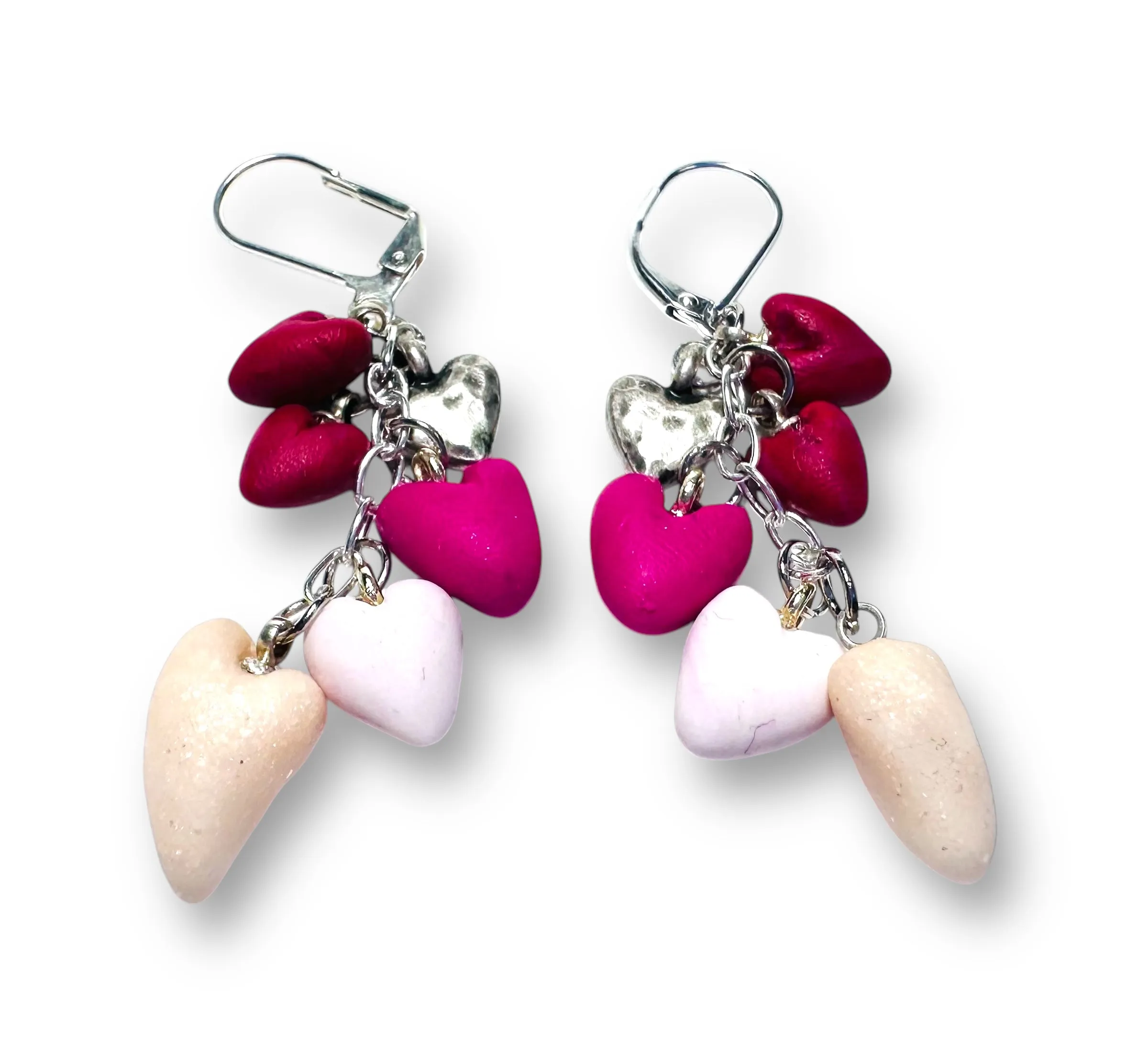 Cascading Valentines Earrings- Heart Earrings