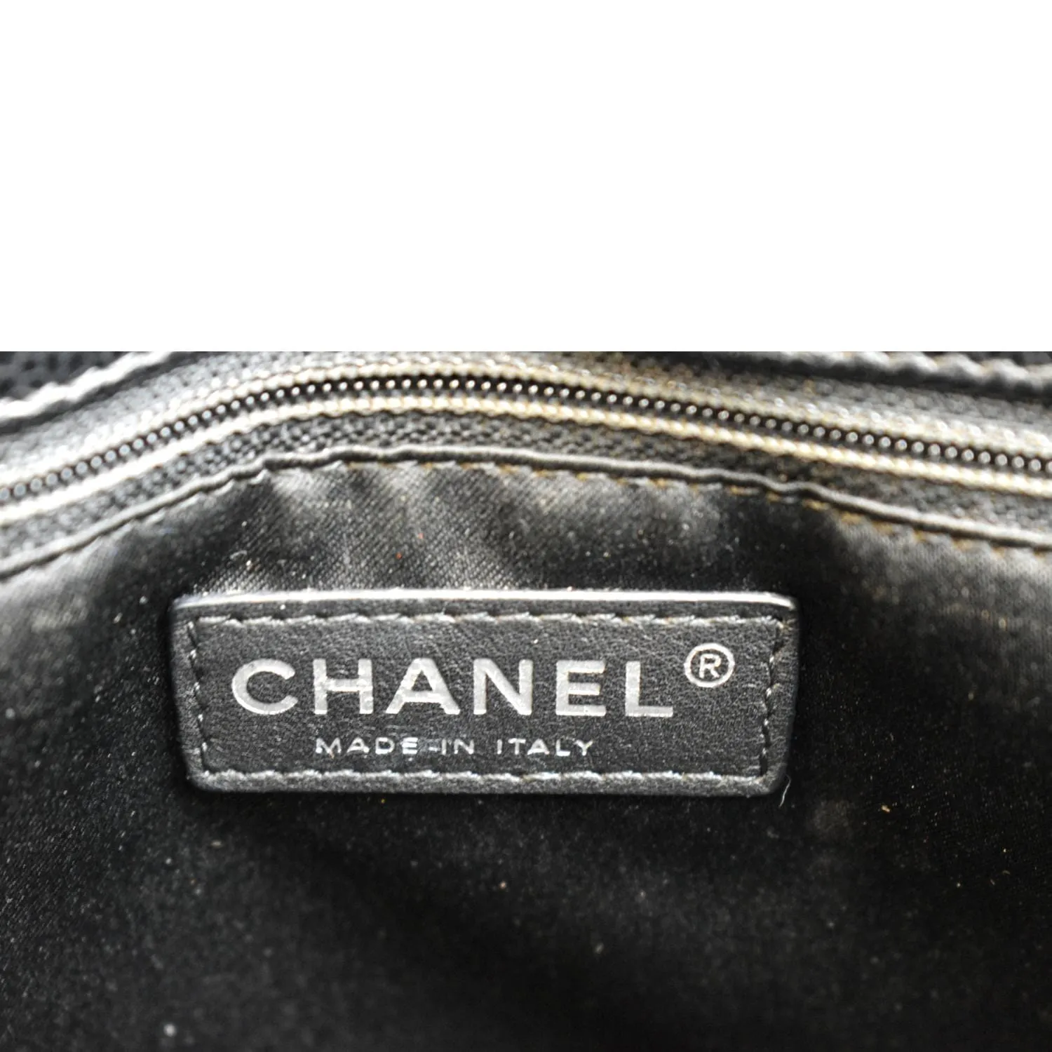 CHANEL Grand Shopping Caviar Leather GST Tote Bag Black