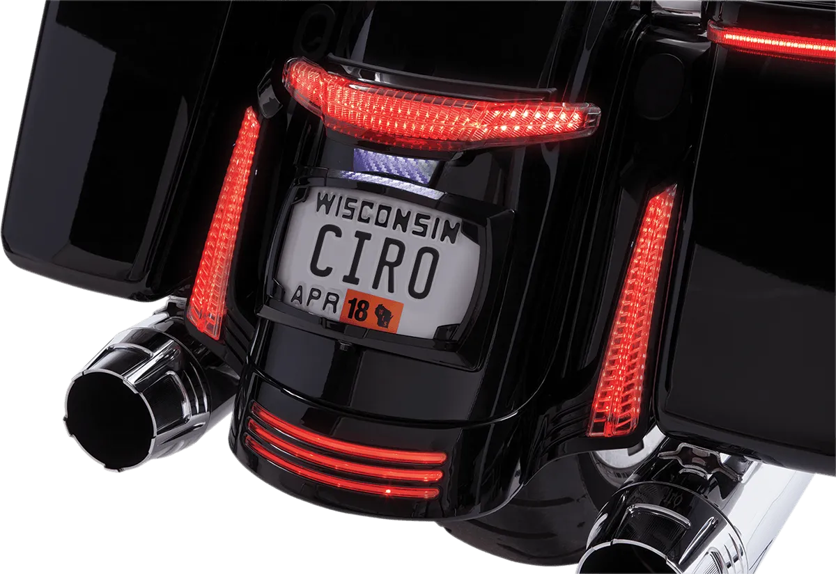 Ciro 40054 Tail Light and License Plate Mounts - Black