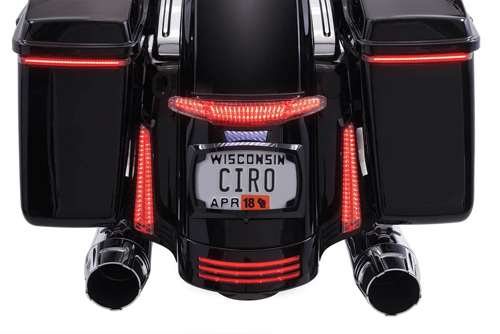 Ciro 40054 Tail Light and License Plate Mounts - Black