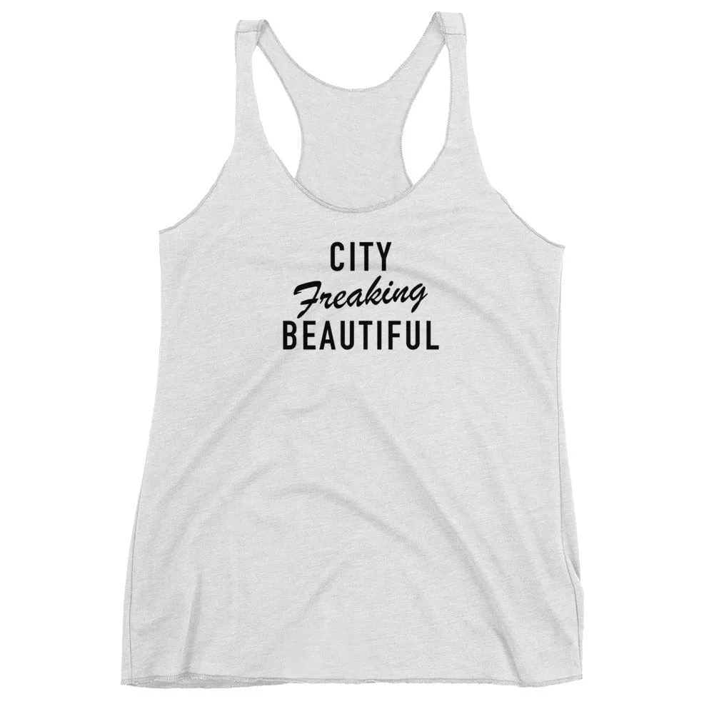 City Freaking Beautiful Women's Racerback