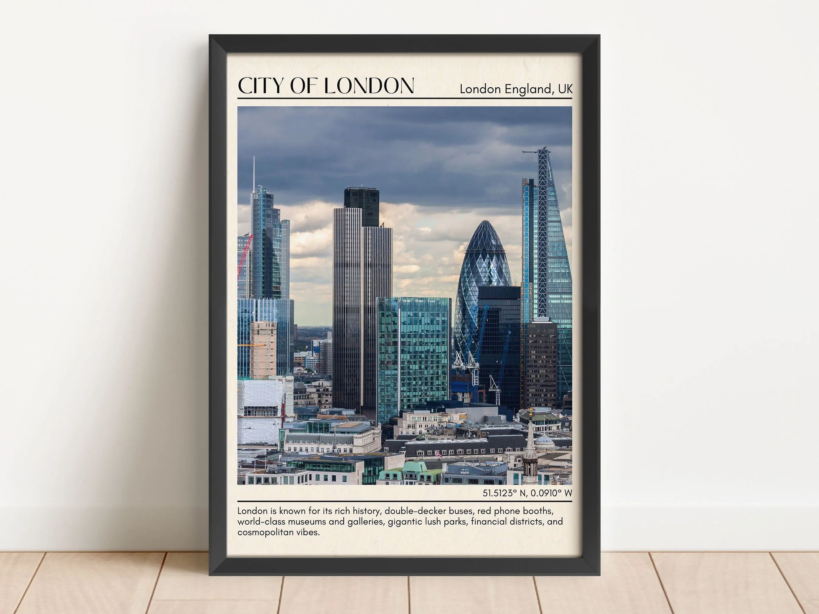 City of London Wall Art, London England, UK