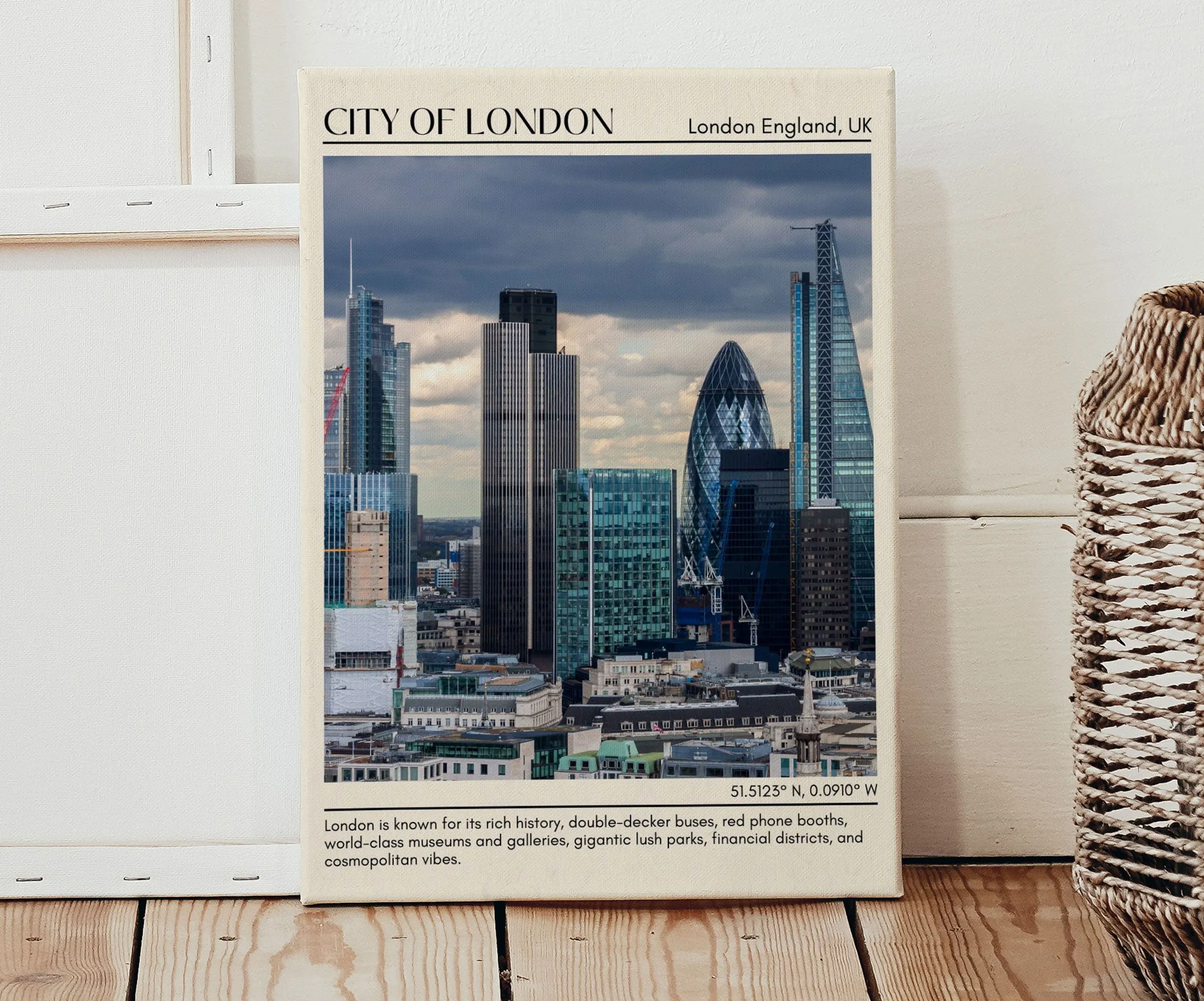 City of London Wall Art, London England, UK