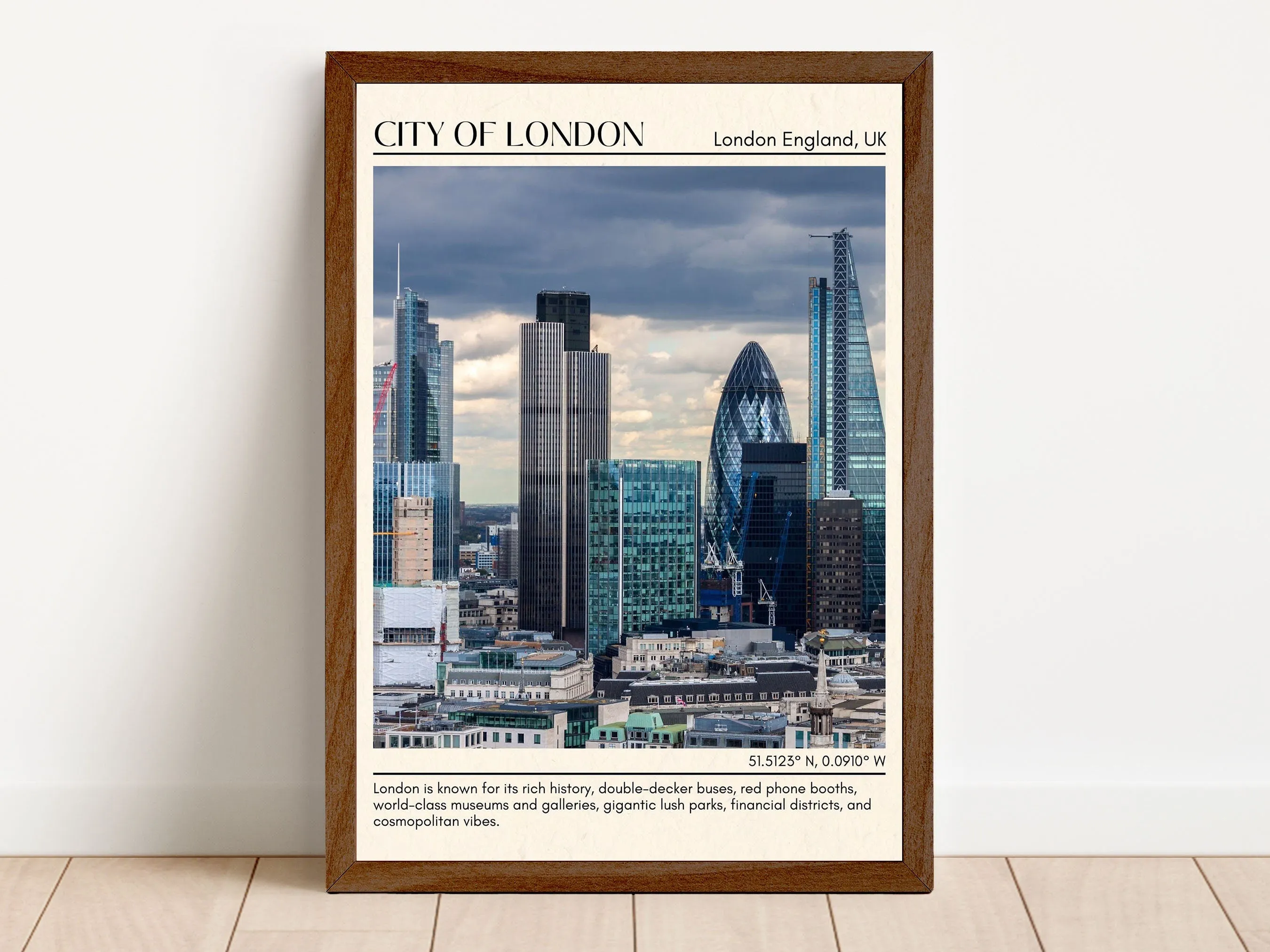 City of London Wall Art, London England, UK