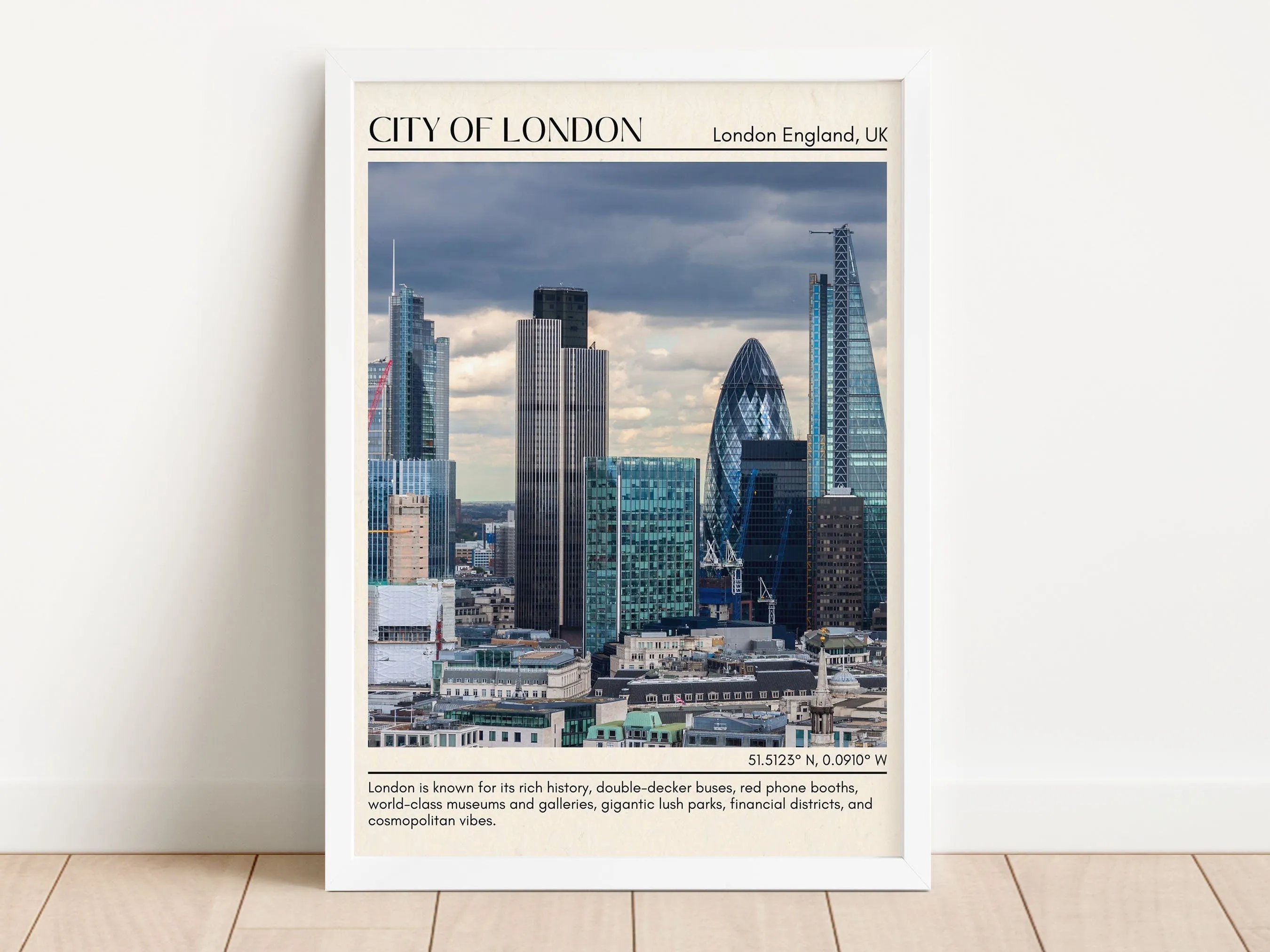 City of London Wall Art, London England, UK