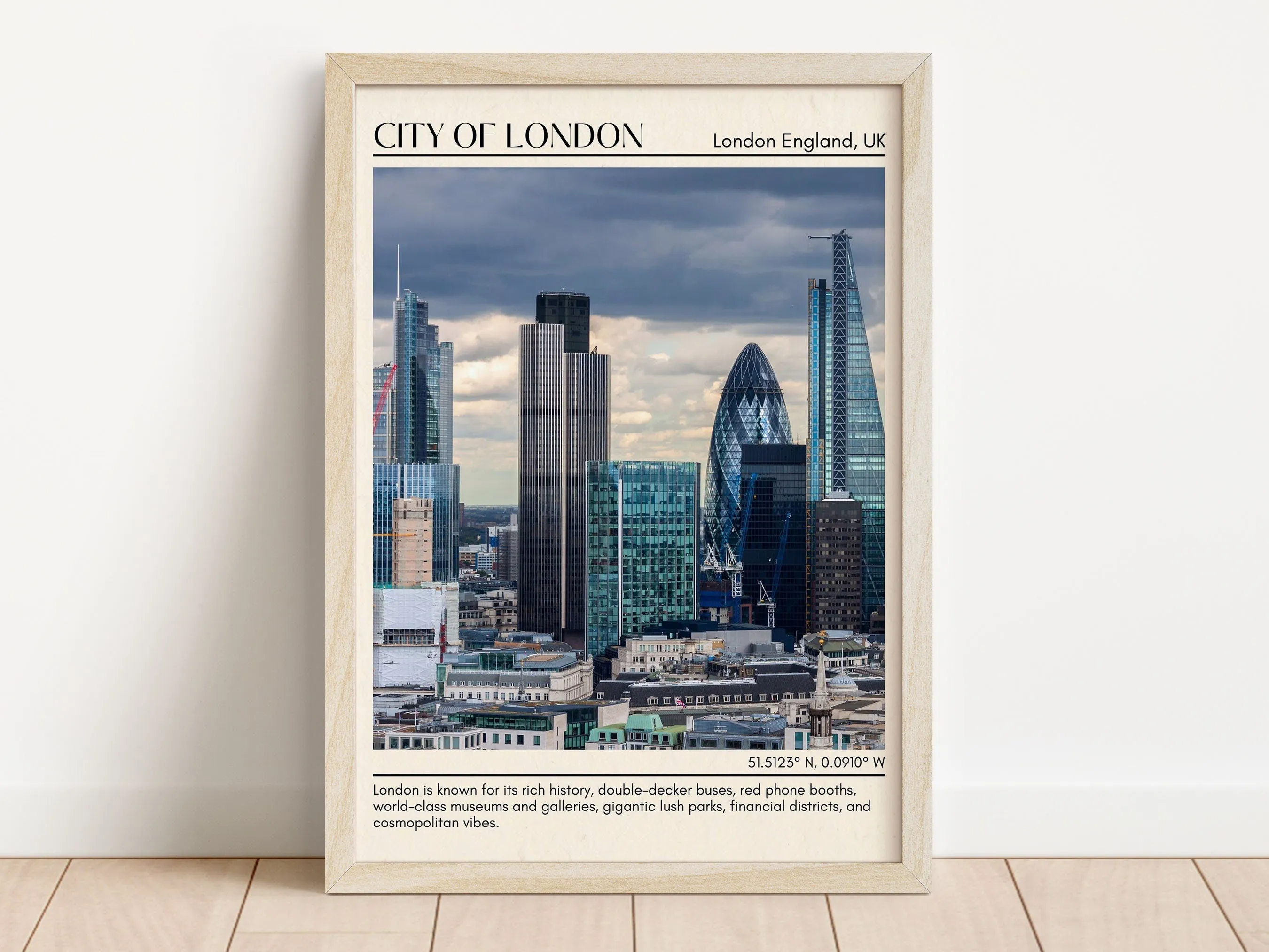 City of London Wall Art, London England, UK