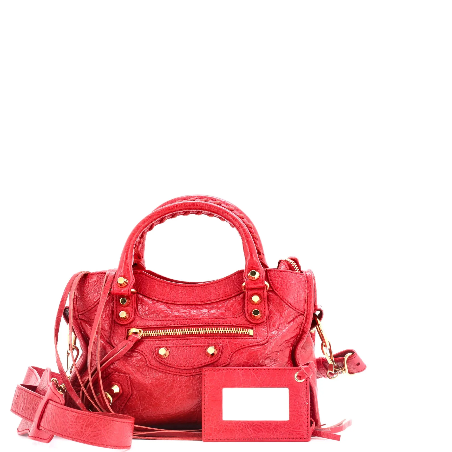 City Rubber Studs Bag Leather Mini
