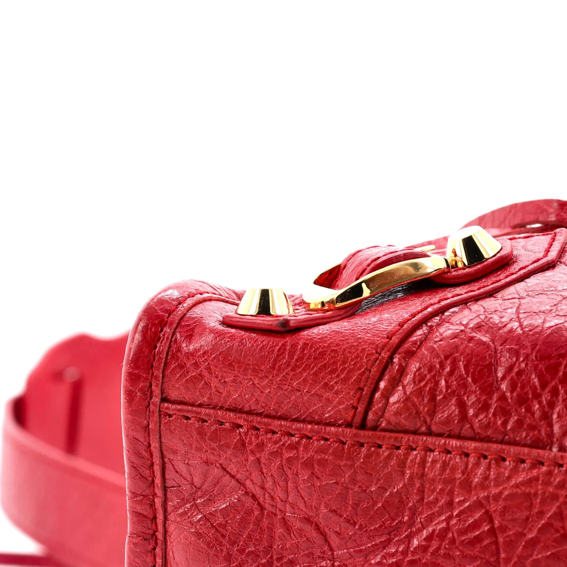 City Rubber Studs Bag Leather Mini