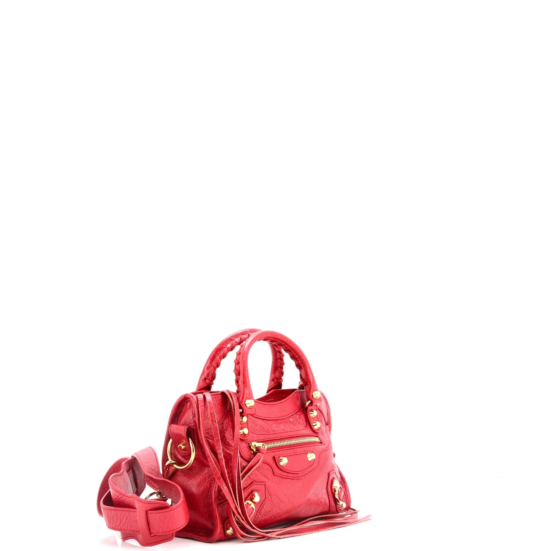 City Rubber Studs Bag Leather Mini
